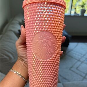 Starbucks Coral Textured Tumbler